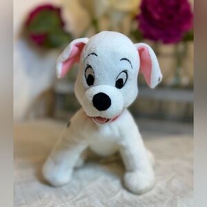 Disney Store 101 Dalmatians Lucky Plush Puppy Dog Mini 7" Small Red Collar